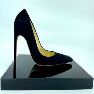 Sexy Classic FM pump in Black Suede